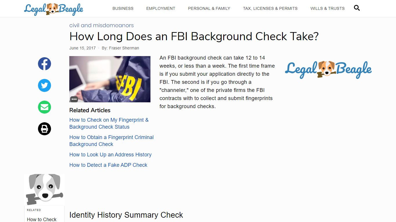 How Long Does an FBI Background Check Take? | Legal Beagle