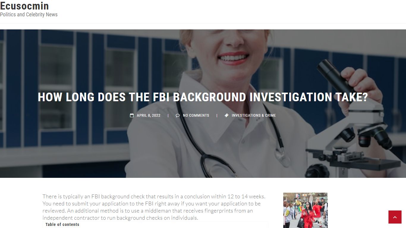 How Long Does The Fbi Background Investigation Take?